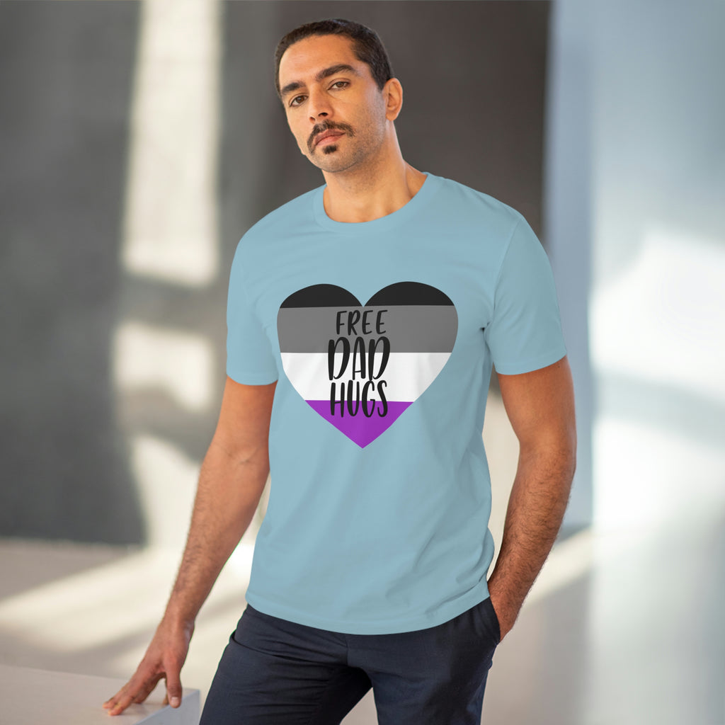 Asexual Pride Flag T-shirt Unisex Size - Free Dad Hugs Printify