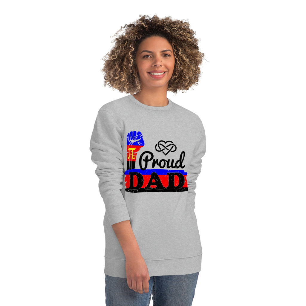 Polyamory Pride Flag Sweatshirt Unisex Size - Proud Dad Printify