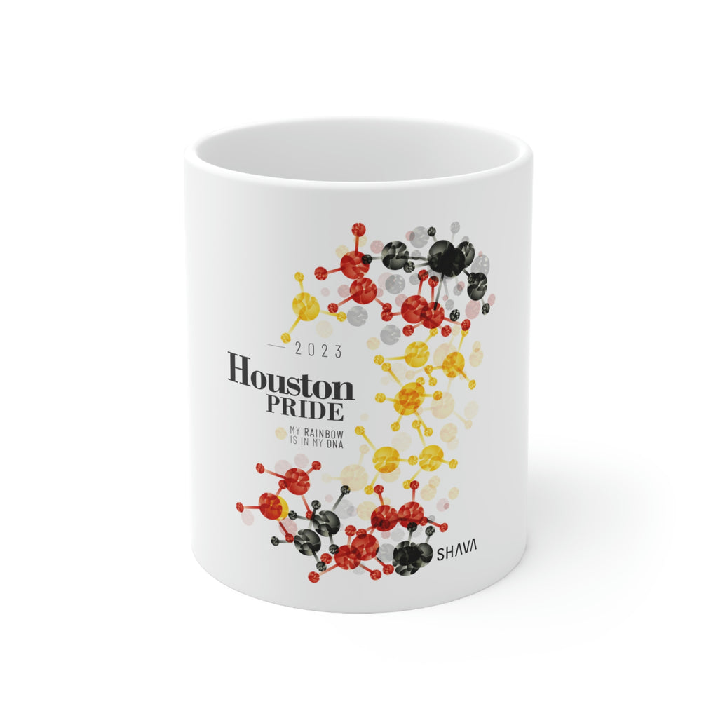 Rubber Flag Ceramic Mug Houston Pride - Rainbow Is In My DNA SHAVA CO