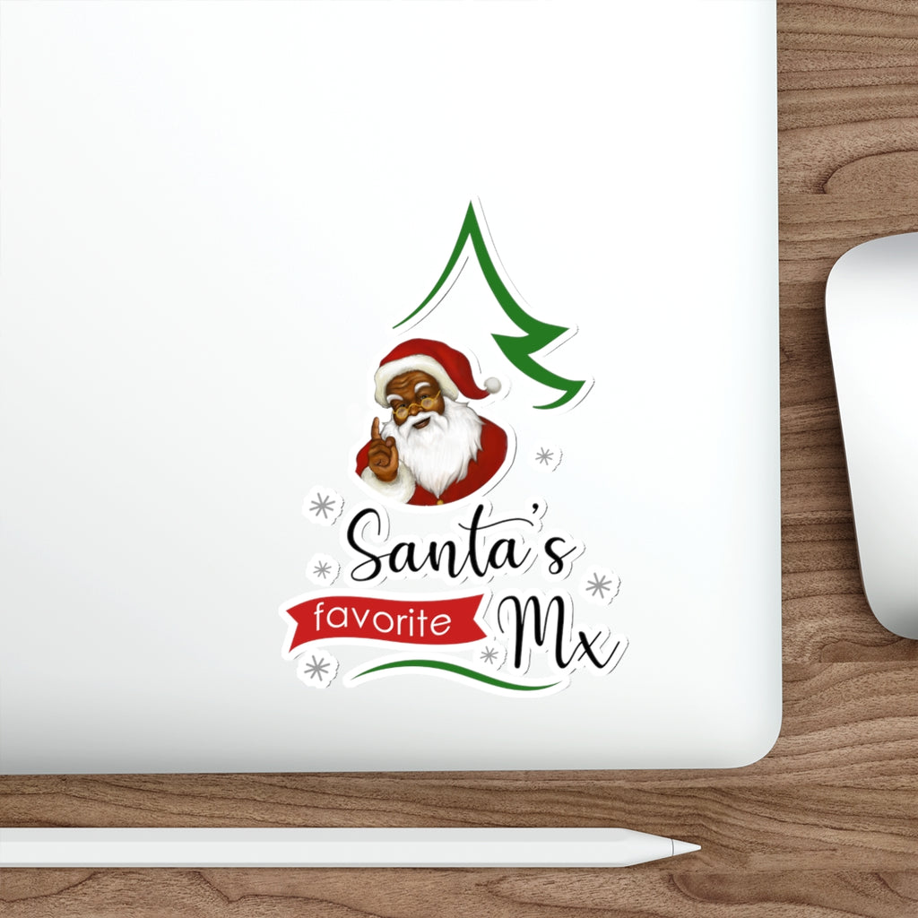 Christmas Die-Cut Stickers Printify