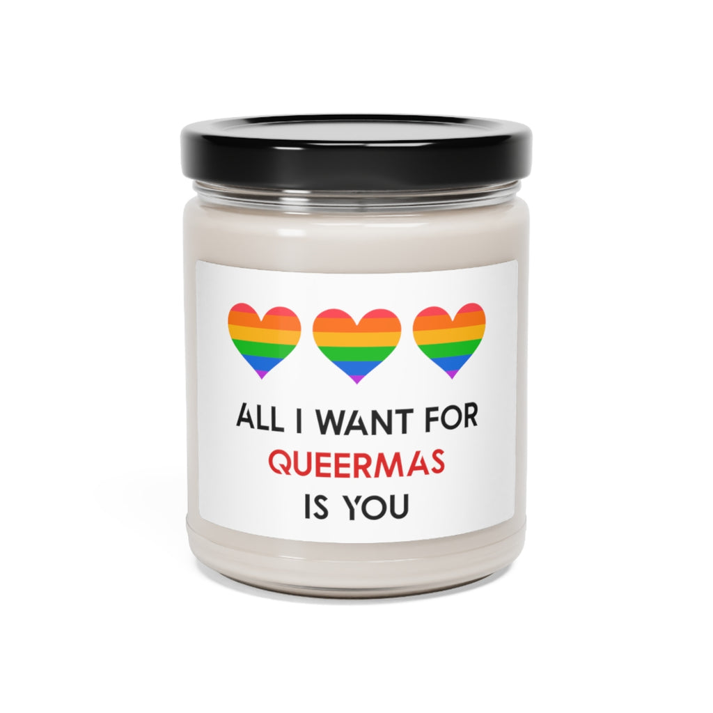 Christmas LGBTQ Custom Scented Soy Jar Candle, 9oz Printify