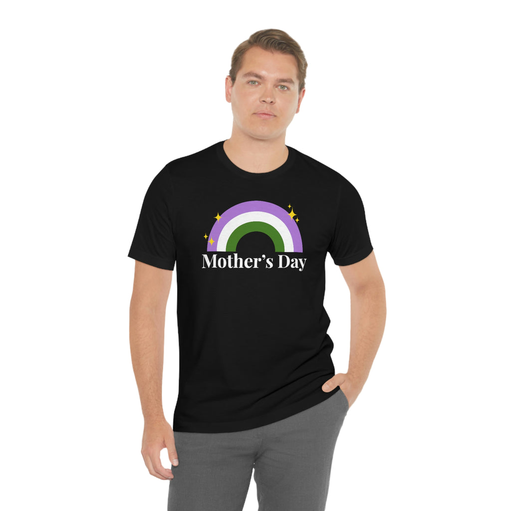 Genderqueer Pride Flag Mother's Day Unisex Short Sleeve Tee - Mother's Day SHAVA CO