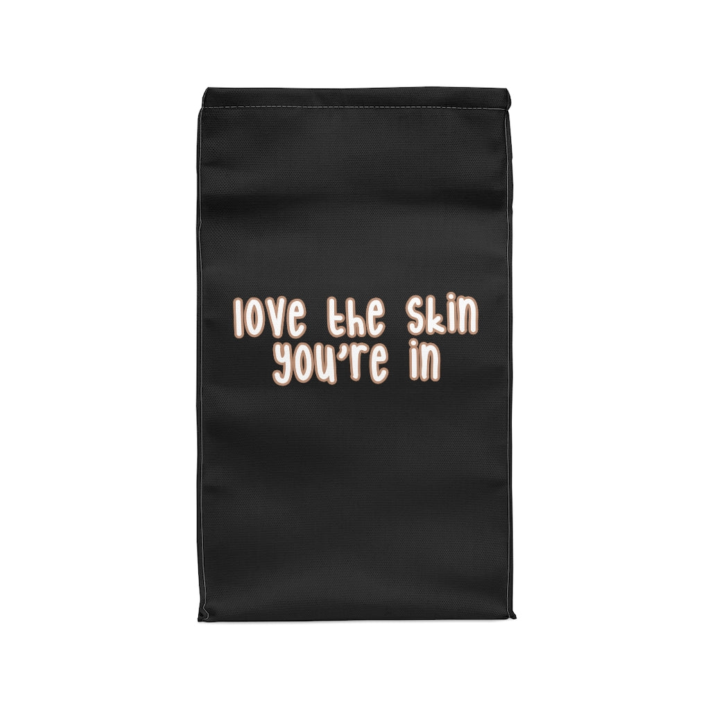 IAC  Home & Livings-Kitchen Accessories  / Kitchen Accessories / Polyester Lunch Bag / Love the skin i_m in with effects Printify