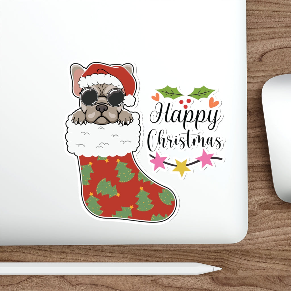 Christmas Die-Cut Stickers Printify