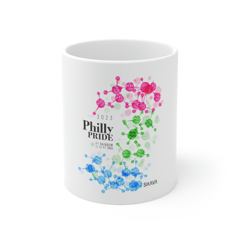 Polysexual Philly Pride Ceramic Mug - Rainbow Is In My DNA SHAVA CO