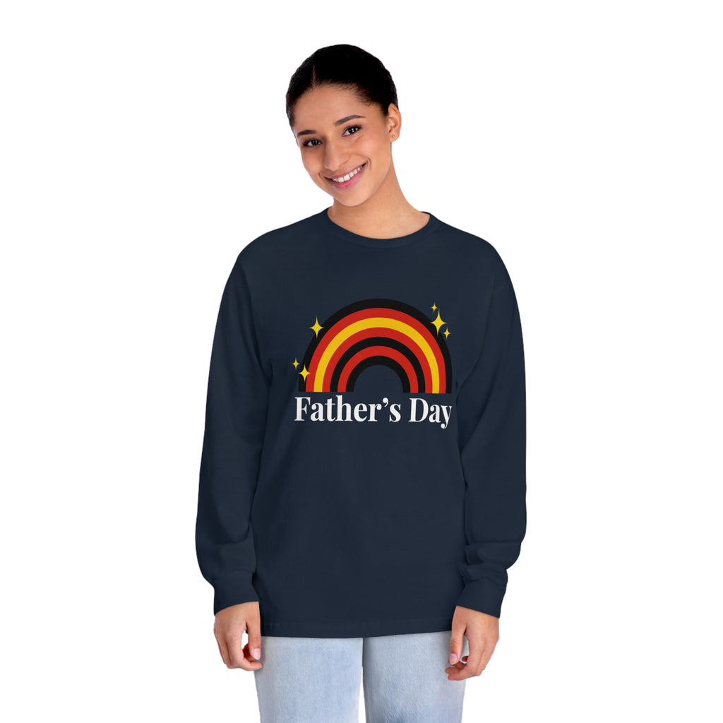 Rubber Pride Flag Unisex Classic Long Sleeve Shirt - Father's Day Printify