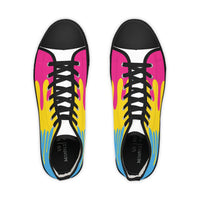 Thumbnail for Pansexual Drip Rainbow Flag LGBTQ High Top Sneakers Unisex Size Printify