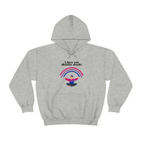 Thumbnail for Bisexual Flag LGBTQ Affirmation Hoodie Unisex Size - I Love you Thiiiiis Much! Printify