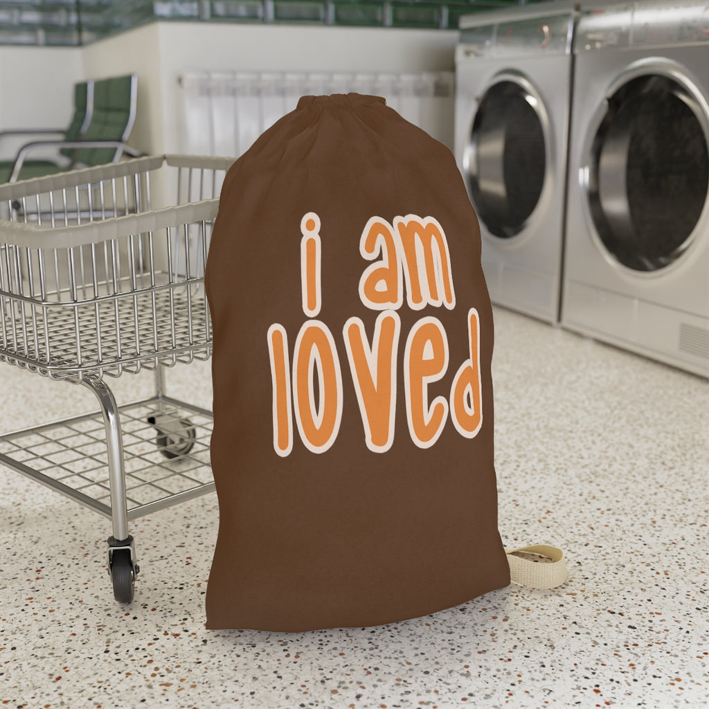 Affirmation Feminist pro choice Laundry Bag -  I am LOVED Printify