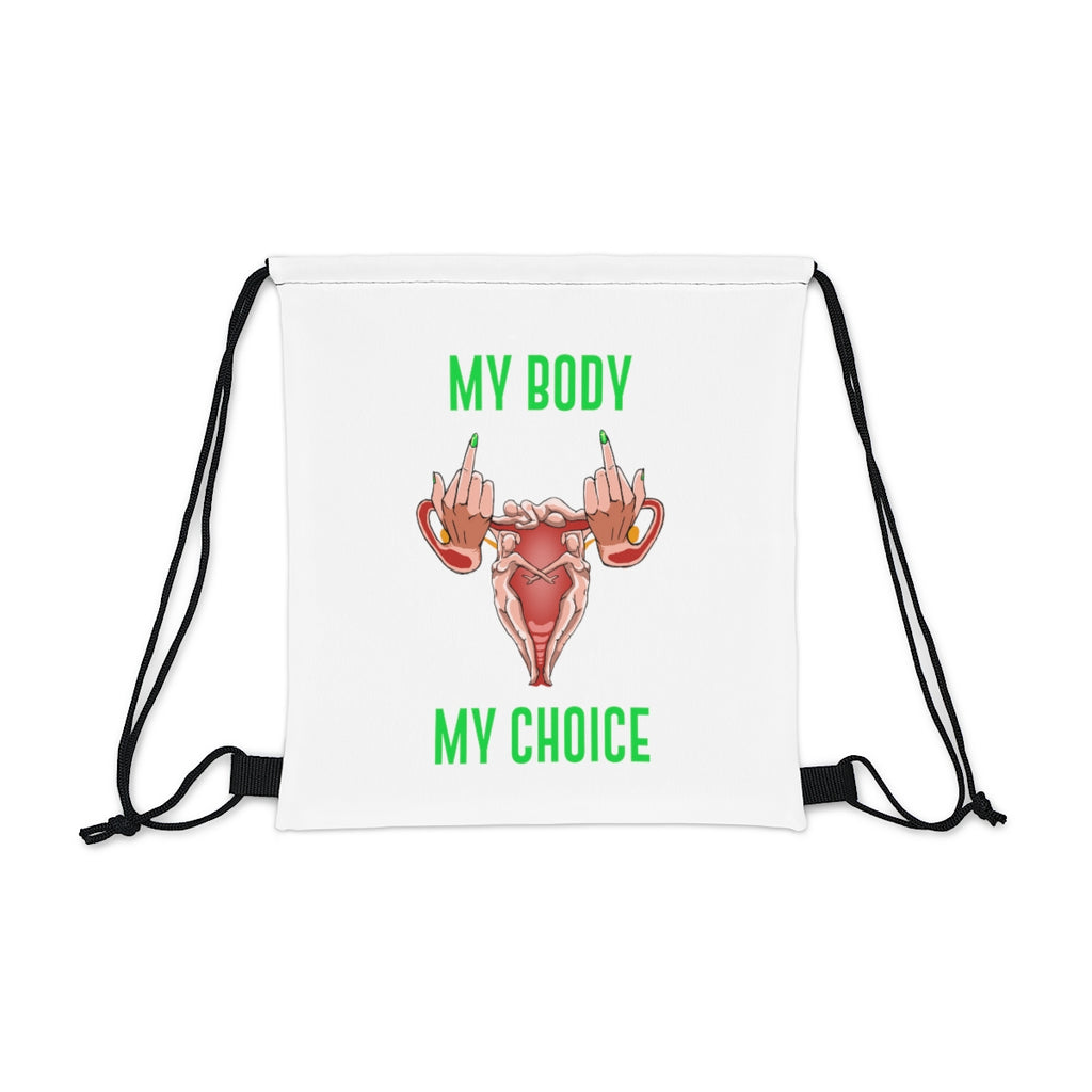 IAC  Accessories Bags  Drawstring Bag/My Body My Choice Printify