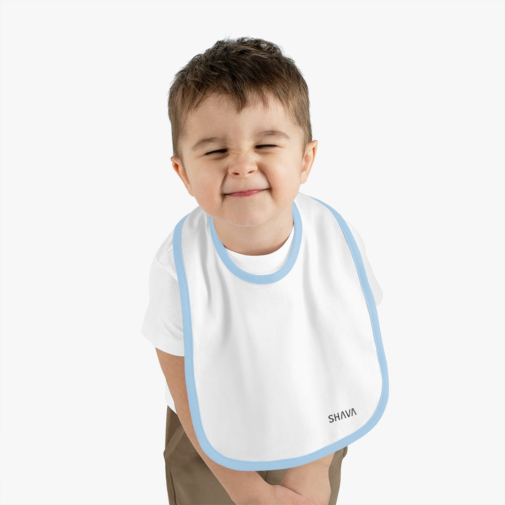 IAC KIDS Clothing Baby Contrast Trim Jersey Bib Printify