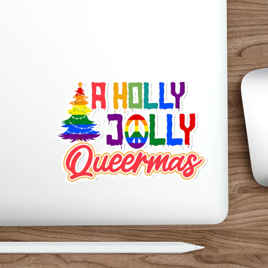 Christmas LGBTQ Die-Cut Stickers Printify