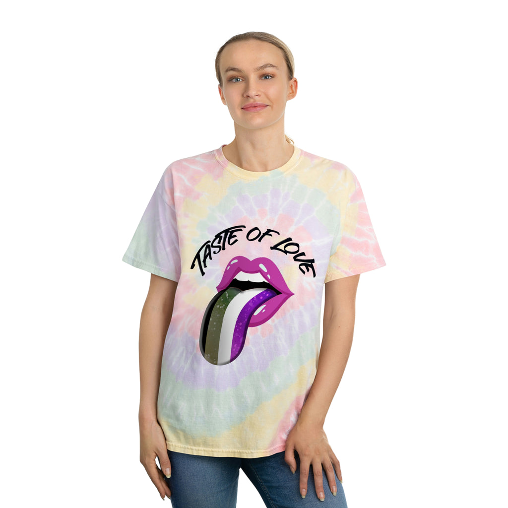 Asexual Flag Tie-Dye Spiral T-Shirt Valentines Day Unisex Size - Taste Of Love Printify