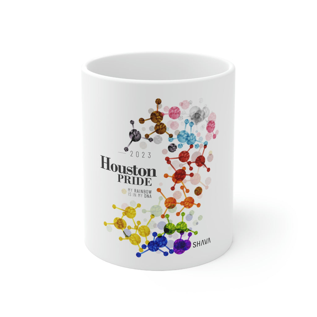 Progress Flag Ceramic Mug Houston Pride - Rainbow Is In My DNA SHAVA CO