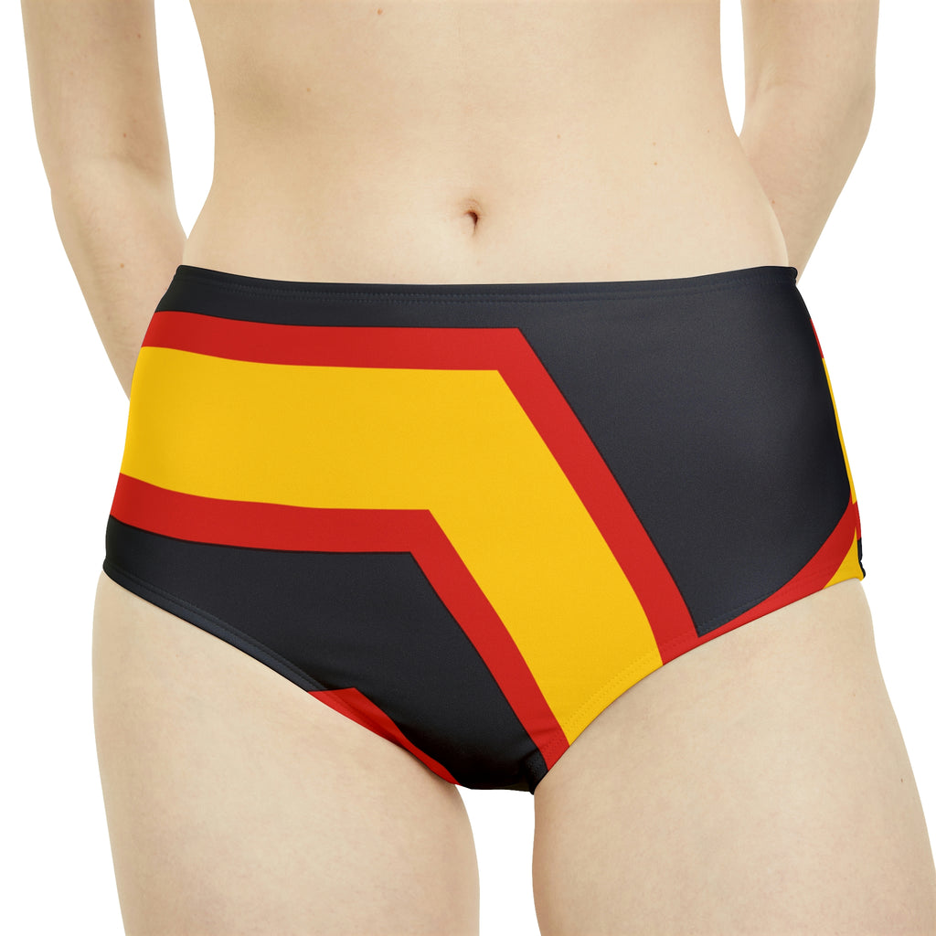 Rubber Pride Flag High-Waist Hipster Bikini Bottom Printify