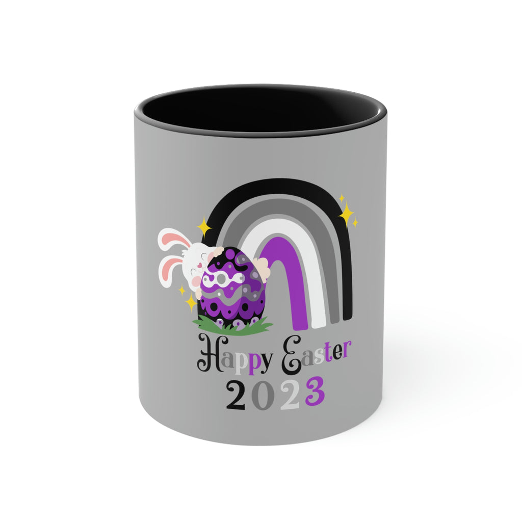 Asexual Flag Accent Coffee Mug Easter Festival - Happy Easter 2023 SHAVA