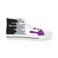 Thumbnail for Asexual Drip Rainbow Flag LGBTQ High Top Sneakers Unisex Size Printify