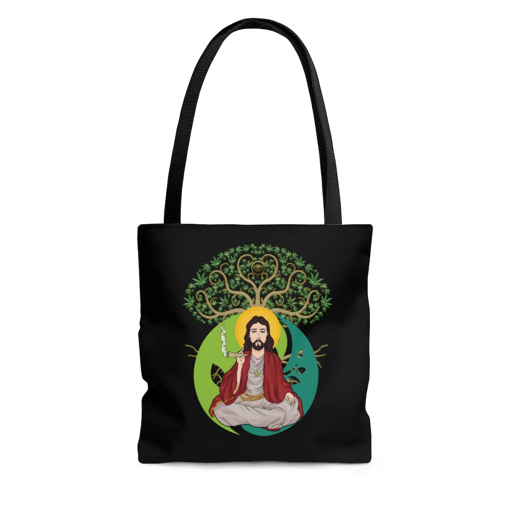 KCC Accessories Bags /AOP Tote Bag / White Jesus Printify