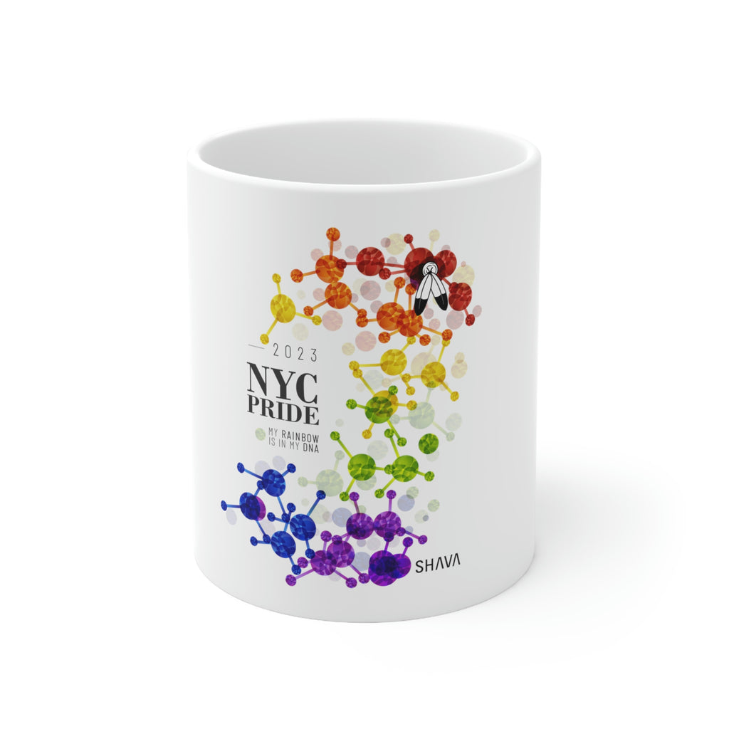 Two Spirit NYC Pride Ceramic Mug - Rainbow Is In My DNA SHAVA CO