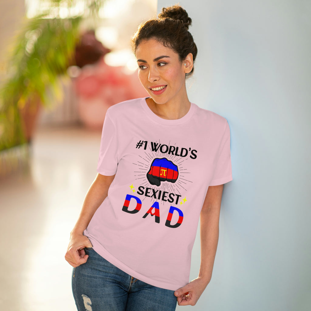 Polyamory Pride Flag T-shirt Unisex Size - #1 Word's Sexiest Dad Printify