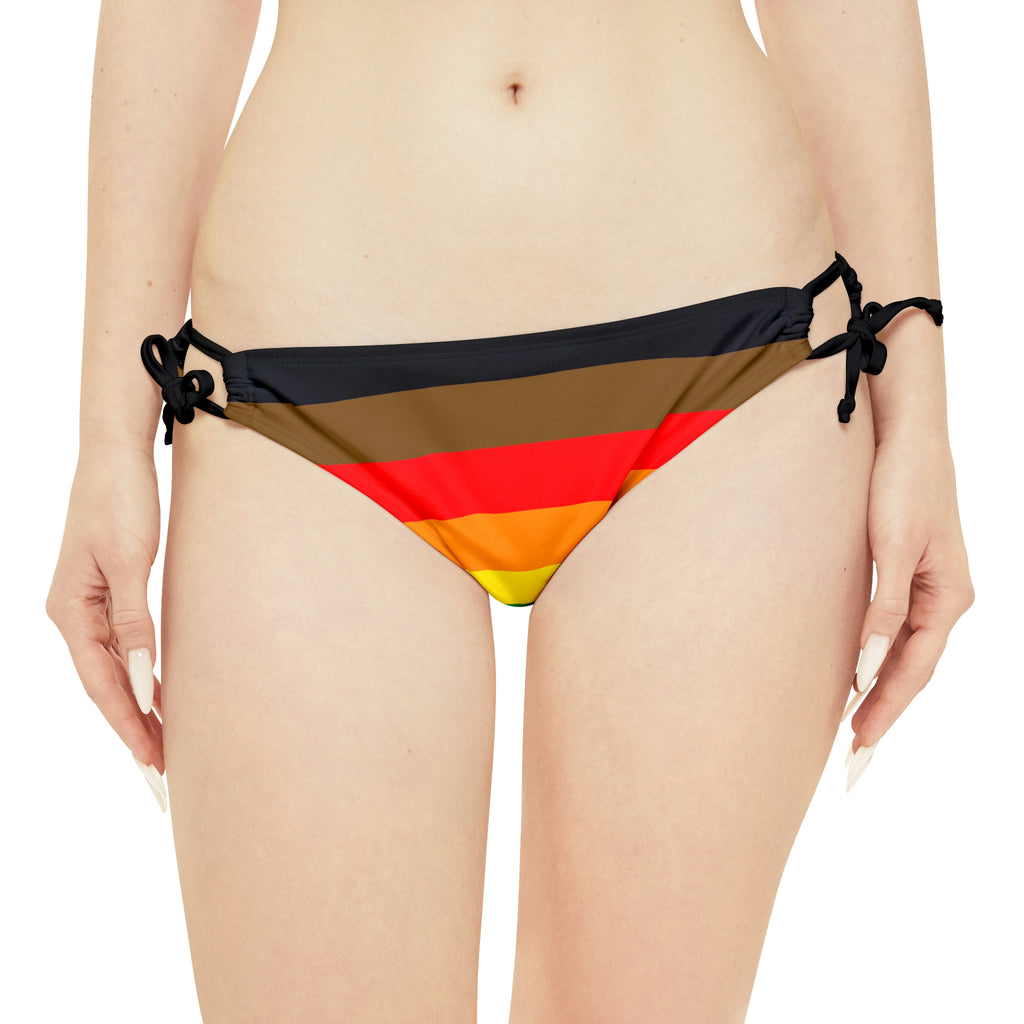 Philadelphia Pride Flag Loop Tie Side Bikini Bottom Printify