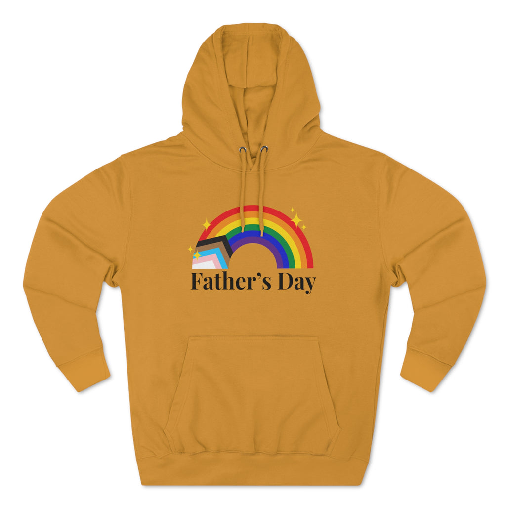 Progress Pride Flag Unisex Premium Pullover Hoodie - Father's Day Printify