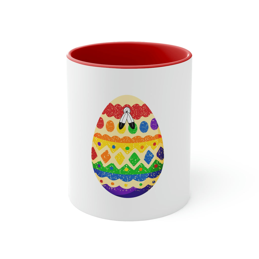Two Spirit Flag Accent Coffee Mug Easter Festival - Easter Egg SHAVA