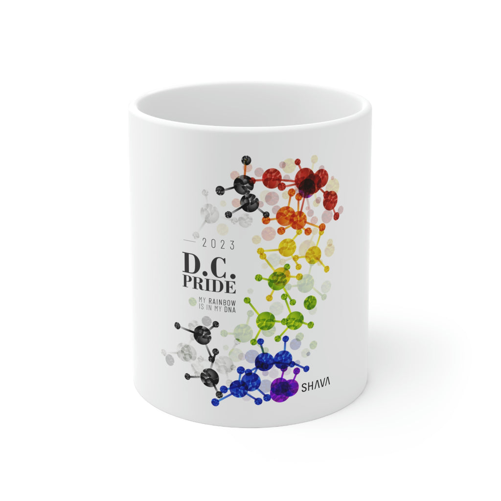 Straight Ally Flag Ceramic Mug D.C. Pride - Rainbow Is In My DNA SHAVA CO