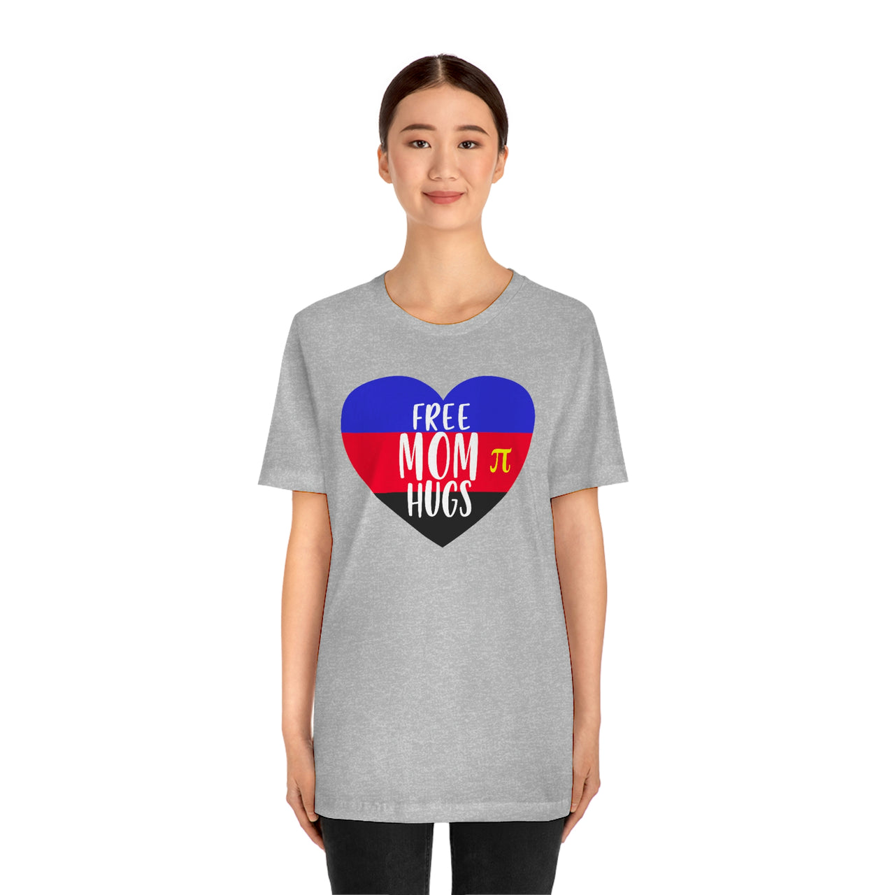 Polyamory Pride Flag Mother's Day Unisex Short Sleeve Tee - Free Mom Hugs SHAVA CO