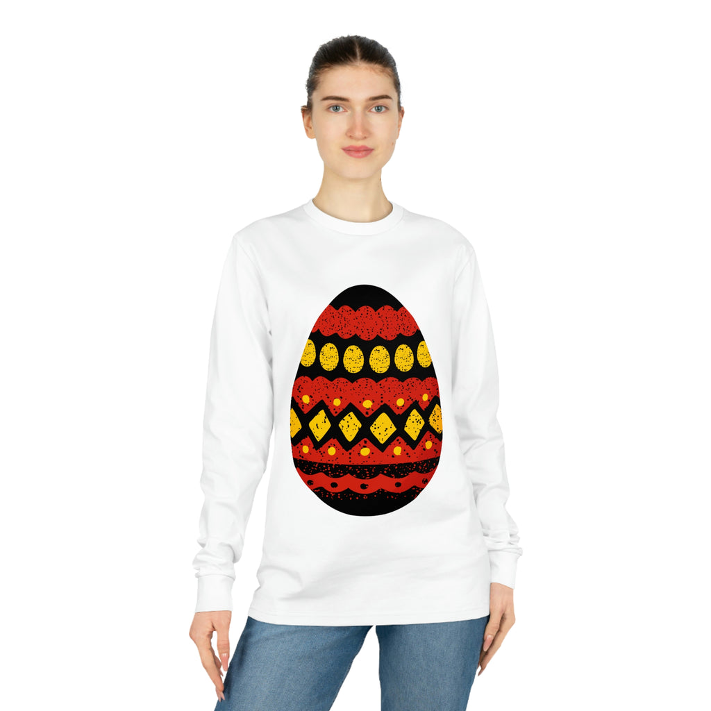 Rubber Flag Shifts Dry Long Sleeve Tee Easter Festival Unisex Size - Egg Printify