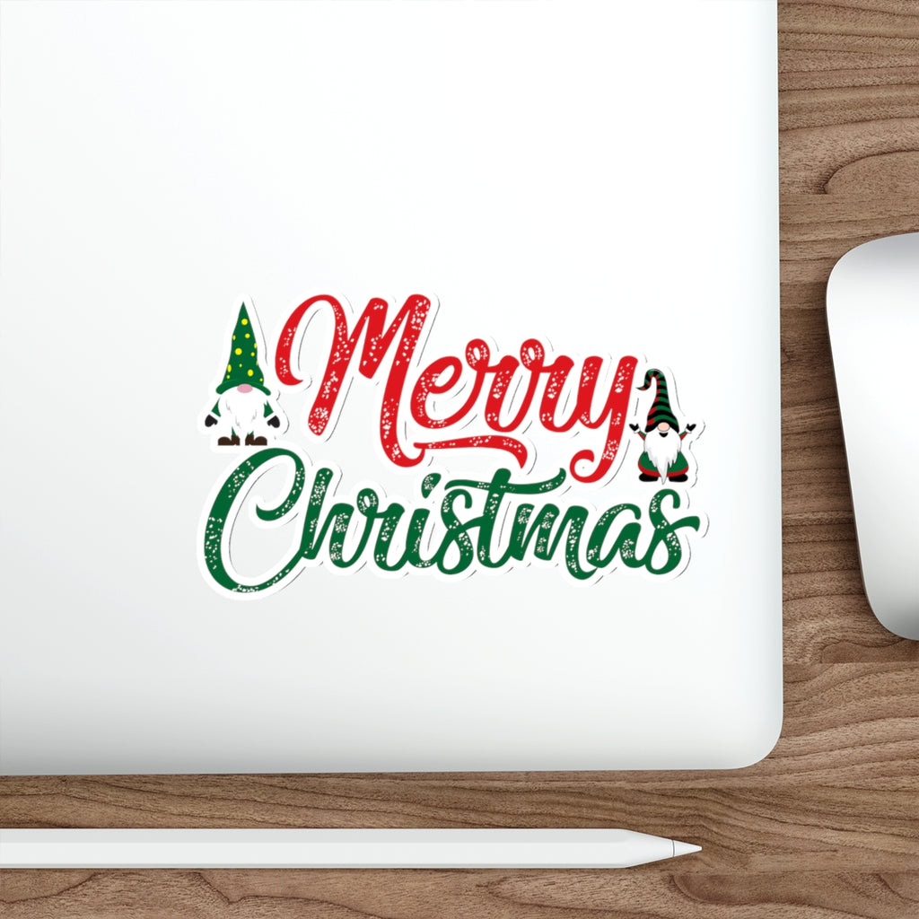 Christmas Die-Cut Stickers Printify