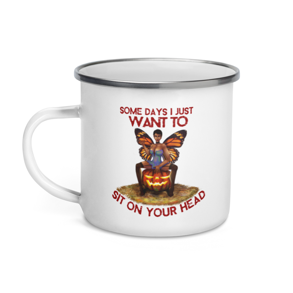 Halloween/Enamel Mug/Sit On Your Head SHAVA