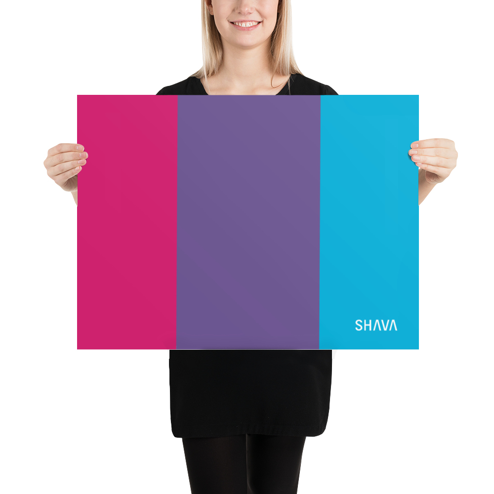 Androgyne Flag LGBTQ Poster SHAVA