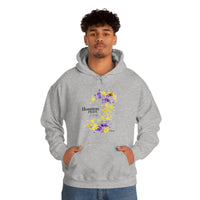 Thumbnail for SHAVA CO Intersexual Flag 2023 Pride, Houston Unisex Heavy Blend™ Hooded Sweatshirt - My Rainbow Is In My DNA Printify