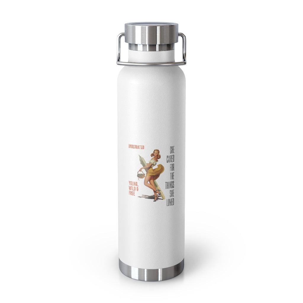 VCC Home & Livings-Bottles & Tumblers  /Copper Vacuum Insulated Bottle, 22oz/  Young Wild & Free Printify