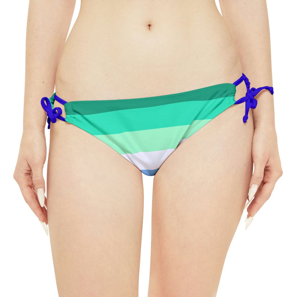 Gay Pride Flag Loop Tie Side Bikini Bottom Printify