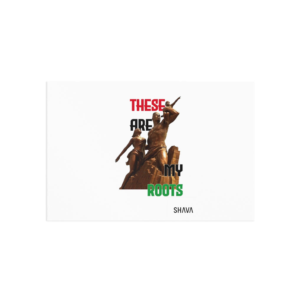 Affirmation Feminist Pro Choice Fine Art Postcard - These Are My Roots Printify