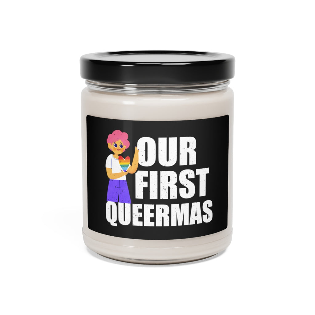 Christmas LGBTQ Custom Scented Soy Jar Candle, 9oz Printify