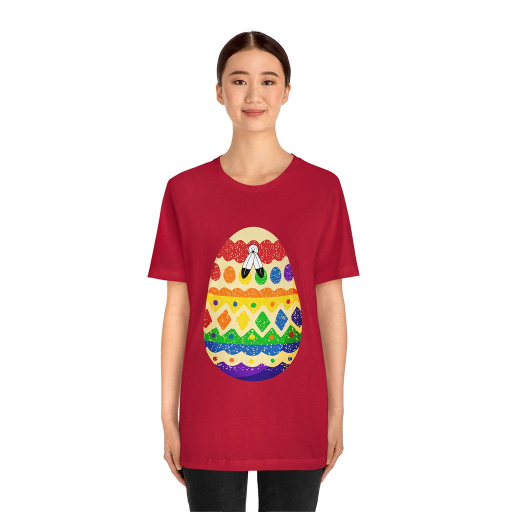 Two Spirit Flag T-shirt Easter Festival Unisex Size - Egg SHAVA