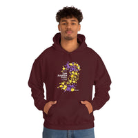 Thumbnail for SHAVA CO Intersexual Flag 2023 Pride, Los Angeles Unisex Heavy Blend™ Hooded Sweatshirt - My Rainbow Is In My DNA Printify