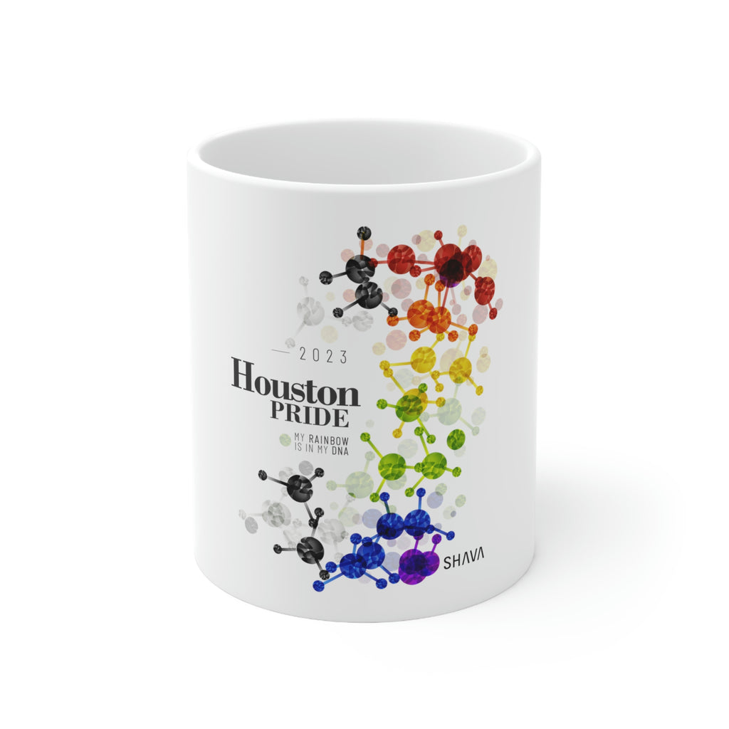 Straight Ally Flag Ceramic Mug Houston Pride - Rainbow Is In My DNA SHAVA CO