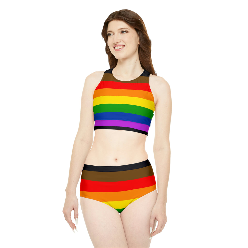 Philadelphia Pride Flag Sporty Bikini Set SHAVA CO