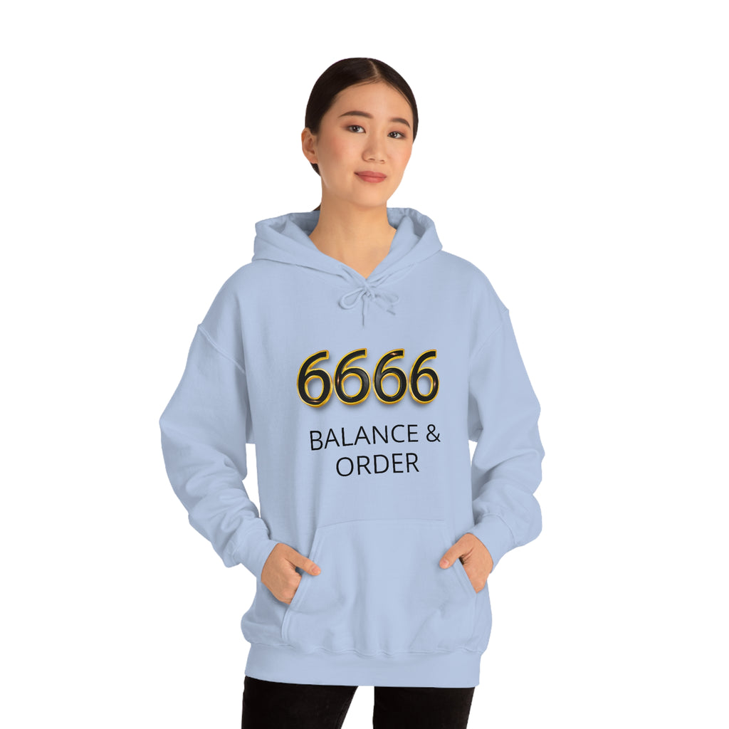 Angel Number 6666 Unisex Heavy Blend Hoodie Printify