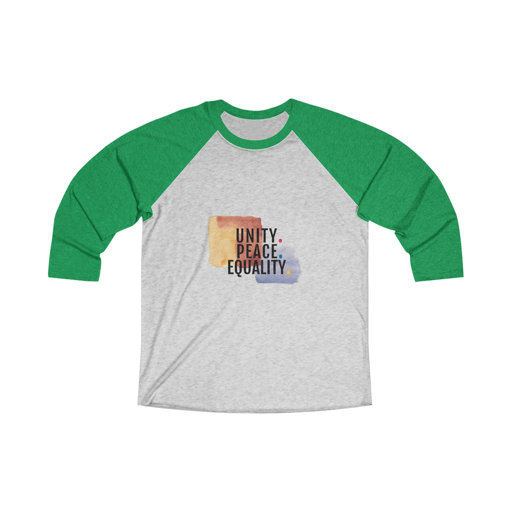 Women Empowerment / Feminist  3/4 Long Sleeve Unisex-size - Unity Peace Equality Printify