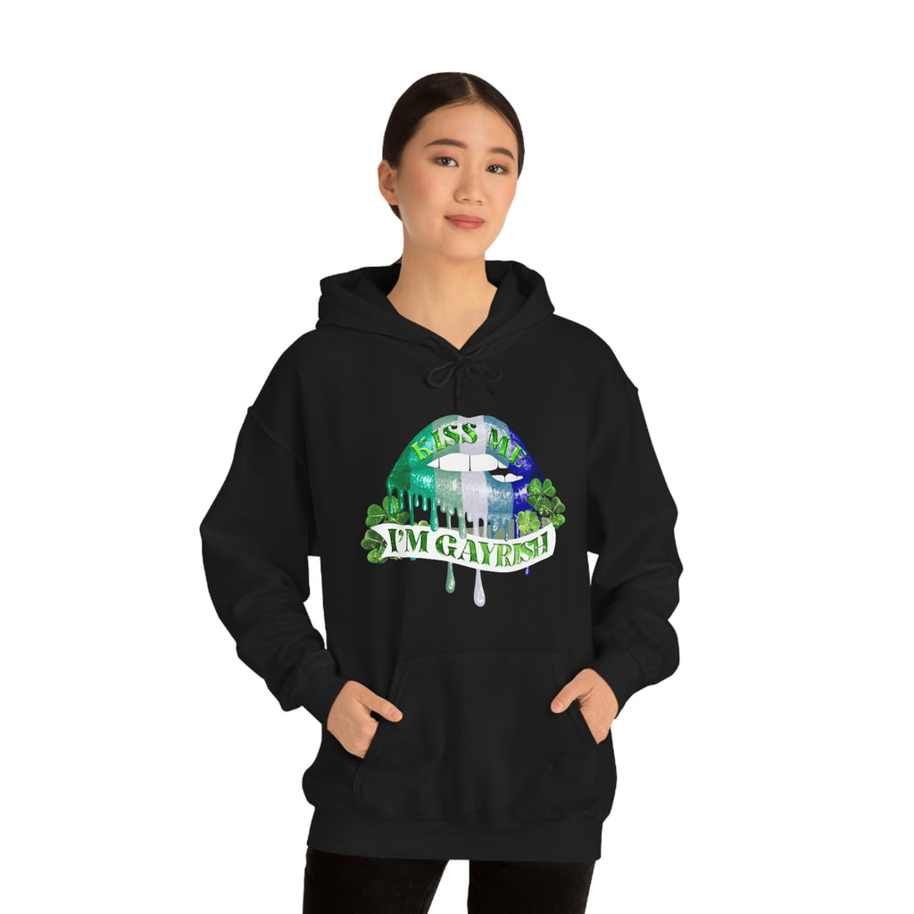 Gay Flag Hoodie St. Patrick's Day Unisex Size - Kiss Me SHAVA