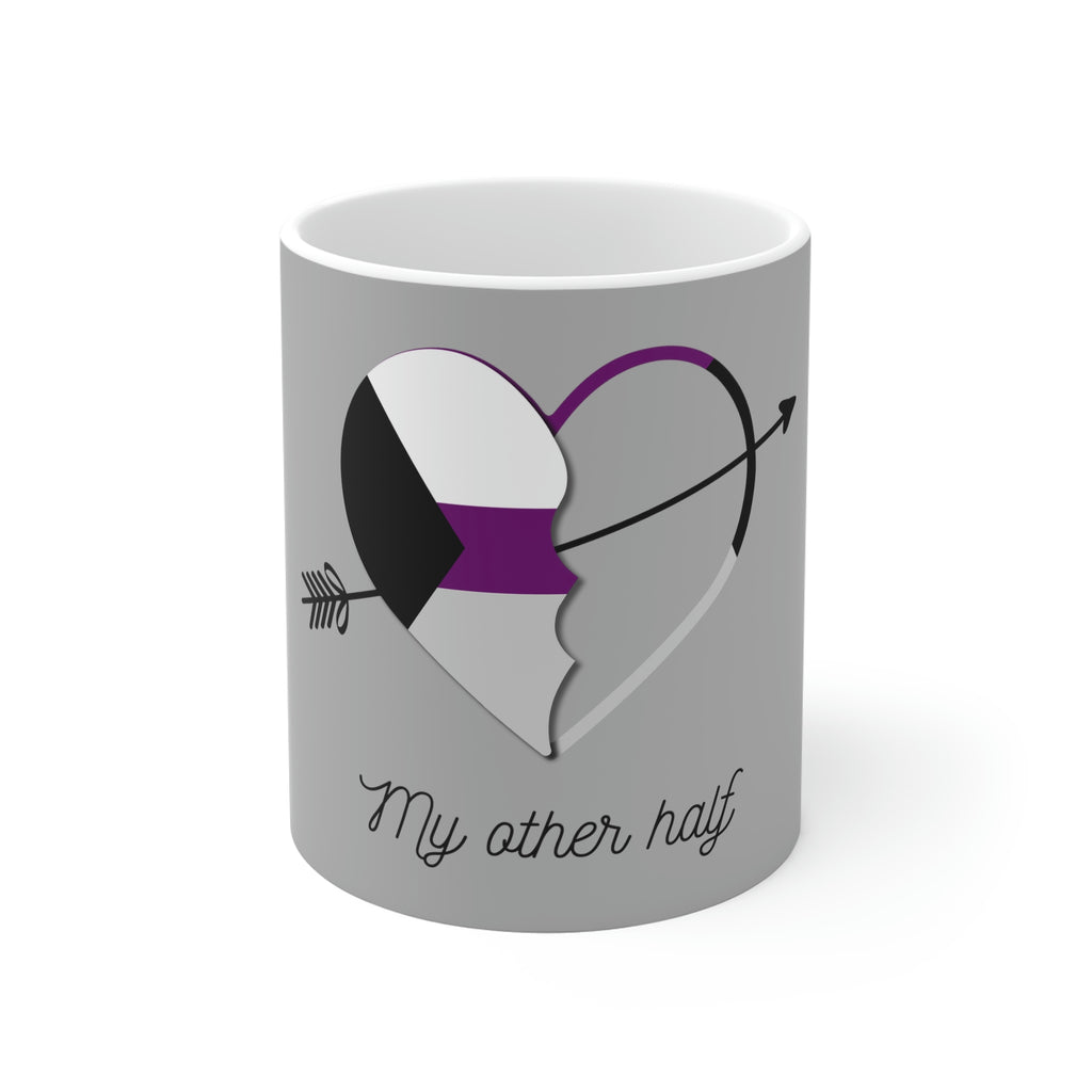 11oz Light Grey Mug - My Other Half Printify