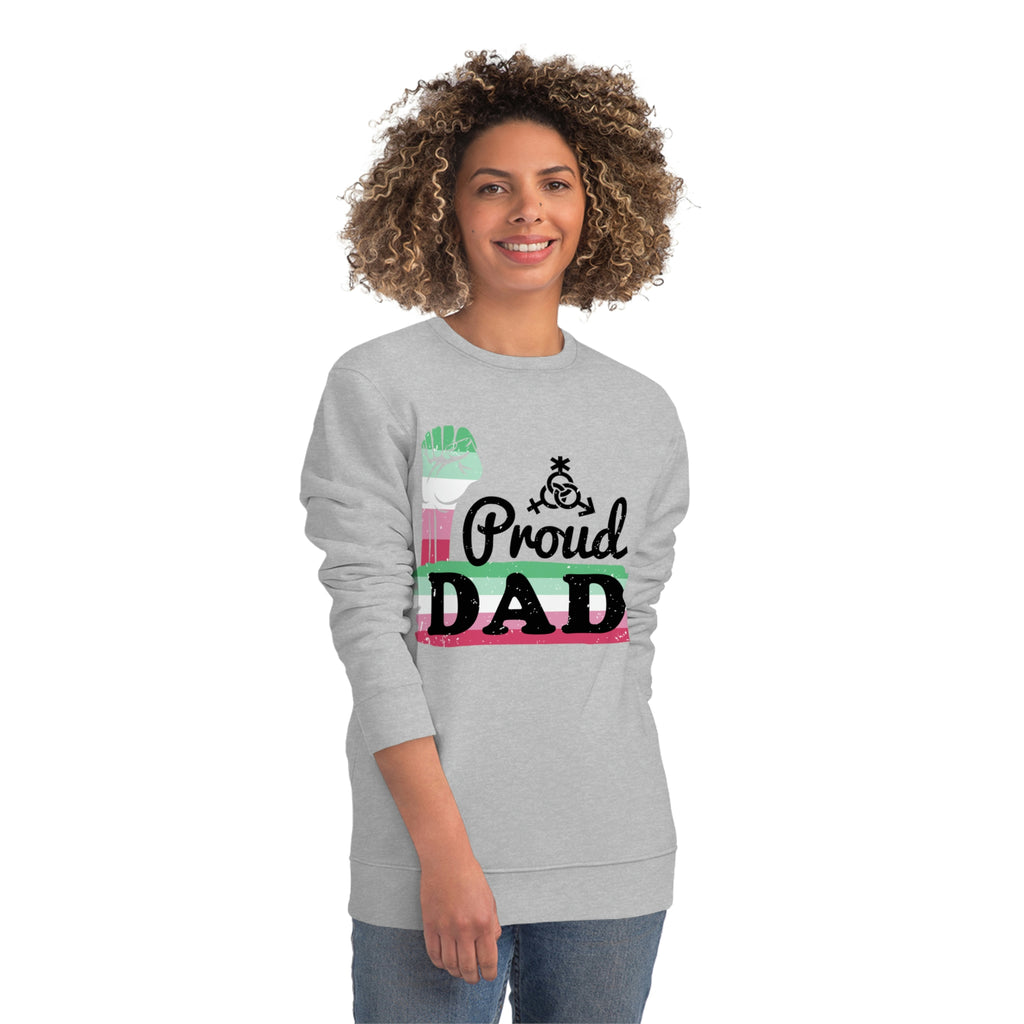 Abrosexual Pride Flag Sweatshirt Unisex Size - Proud Dad Printify