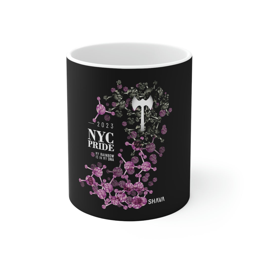 Labrys Lesbian NYC Pride Ceramic Mug - Rainbow Is In My DNA SHAVA CO