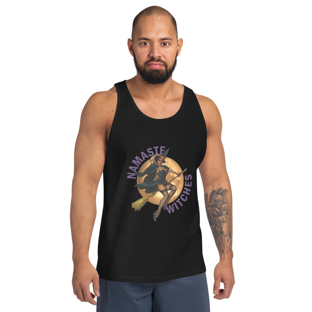 Halloween/ Men's Racerback Tank / Namaste Witches SHAVA