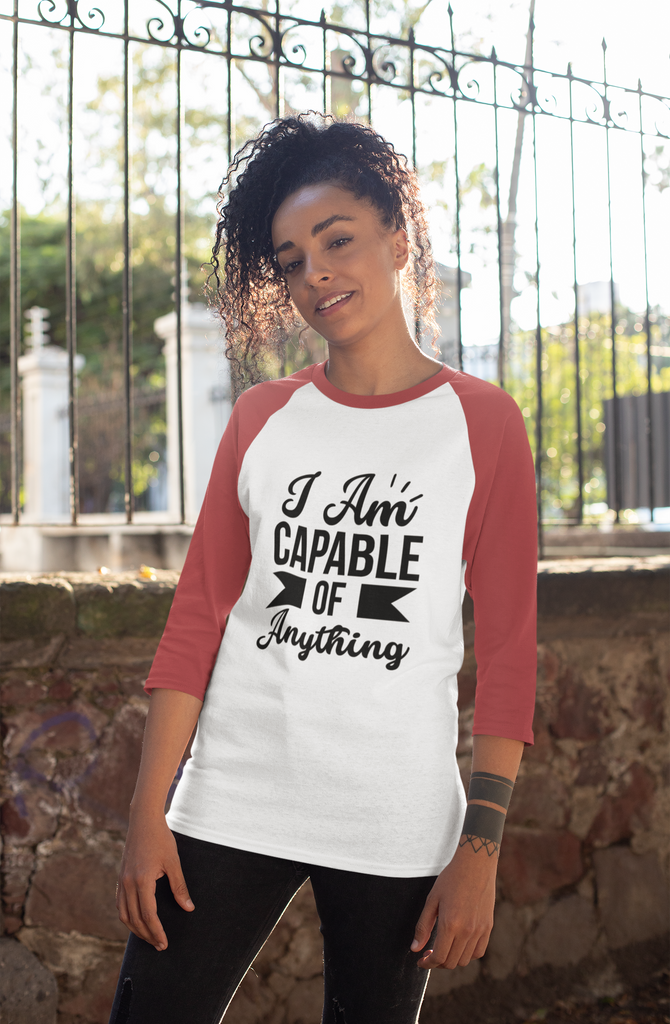 Affirmation Feminist Pro Choice Long Sleeve Shirt Unisex Size - I Am Capable Of Anything Printify